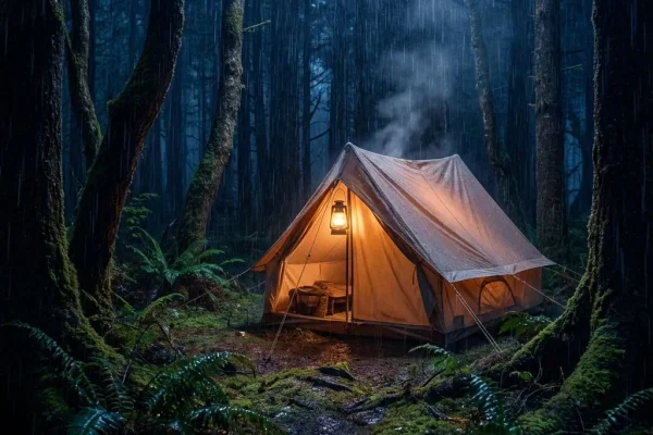 Rain on a Tent