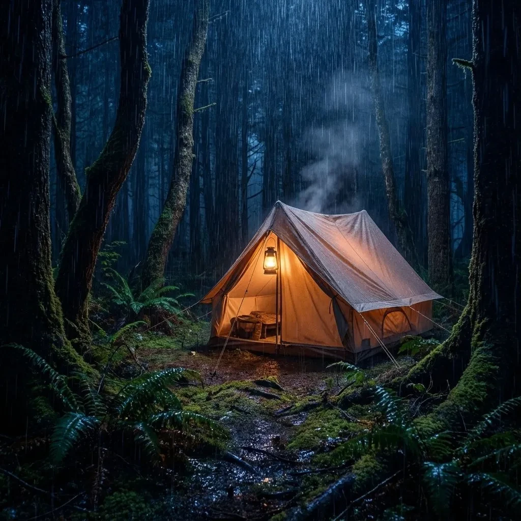 Rain on a Tent