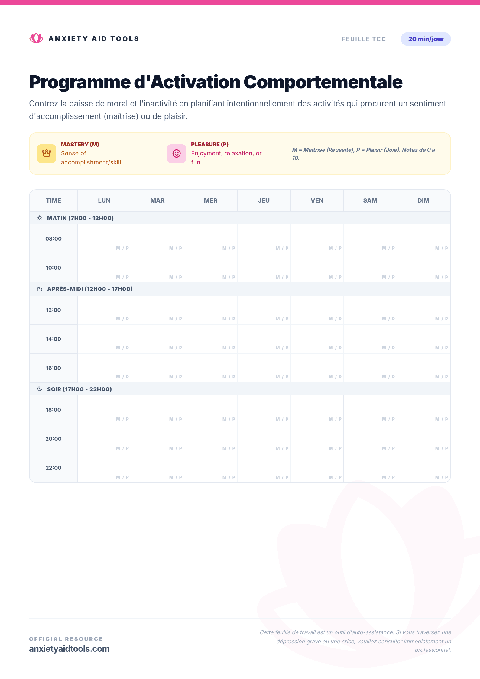 Programme d'Activation Comportementale