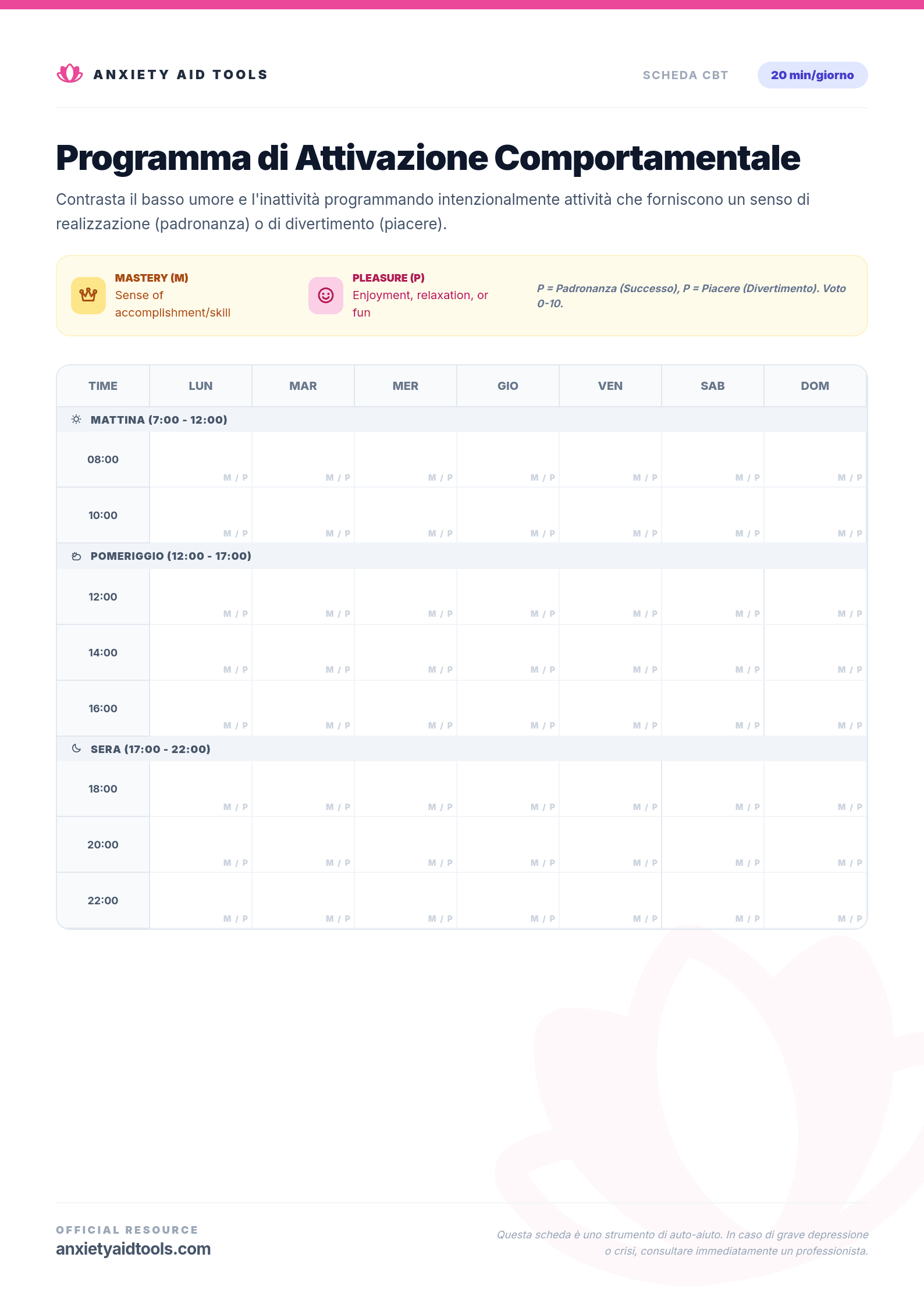 Programma di Attivazione Comportamentale