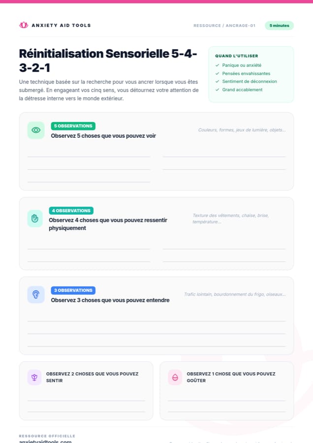Fiche de travail imprimable
