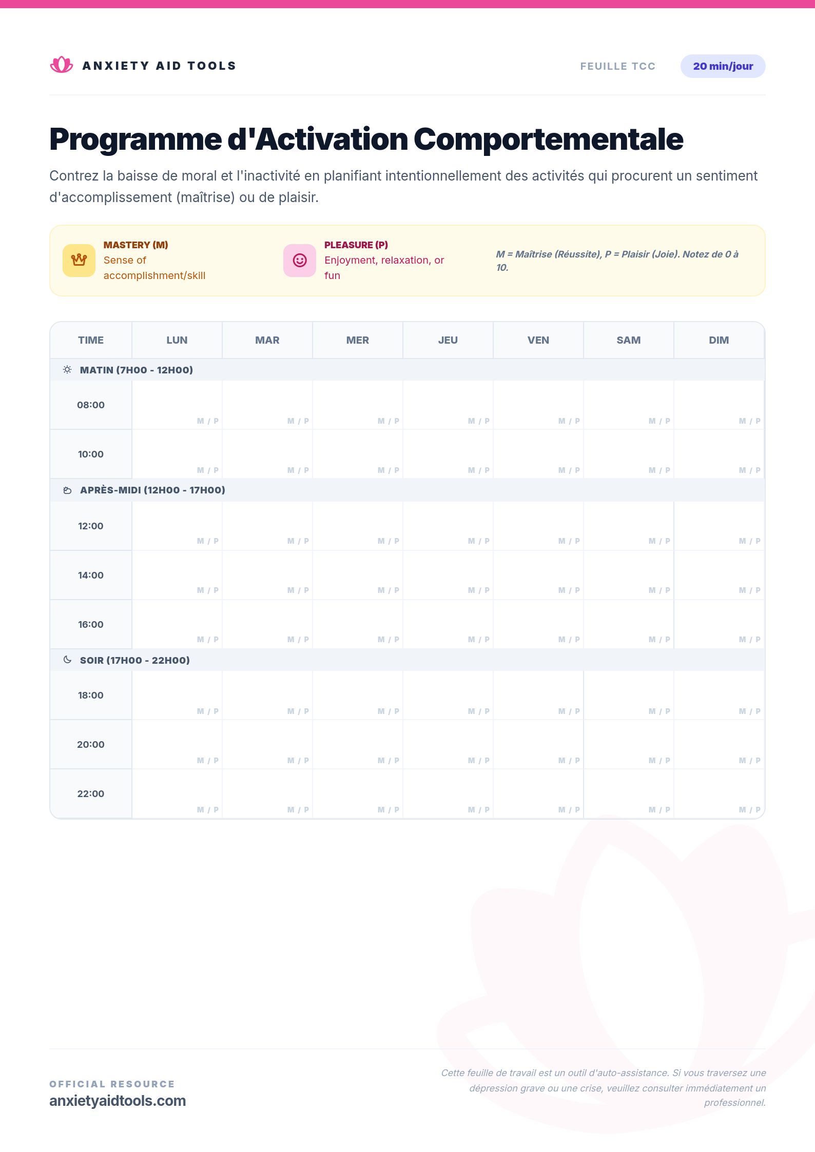 Programme d'Activation Comportementale
