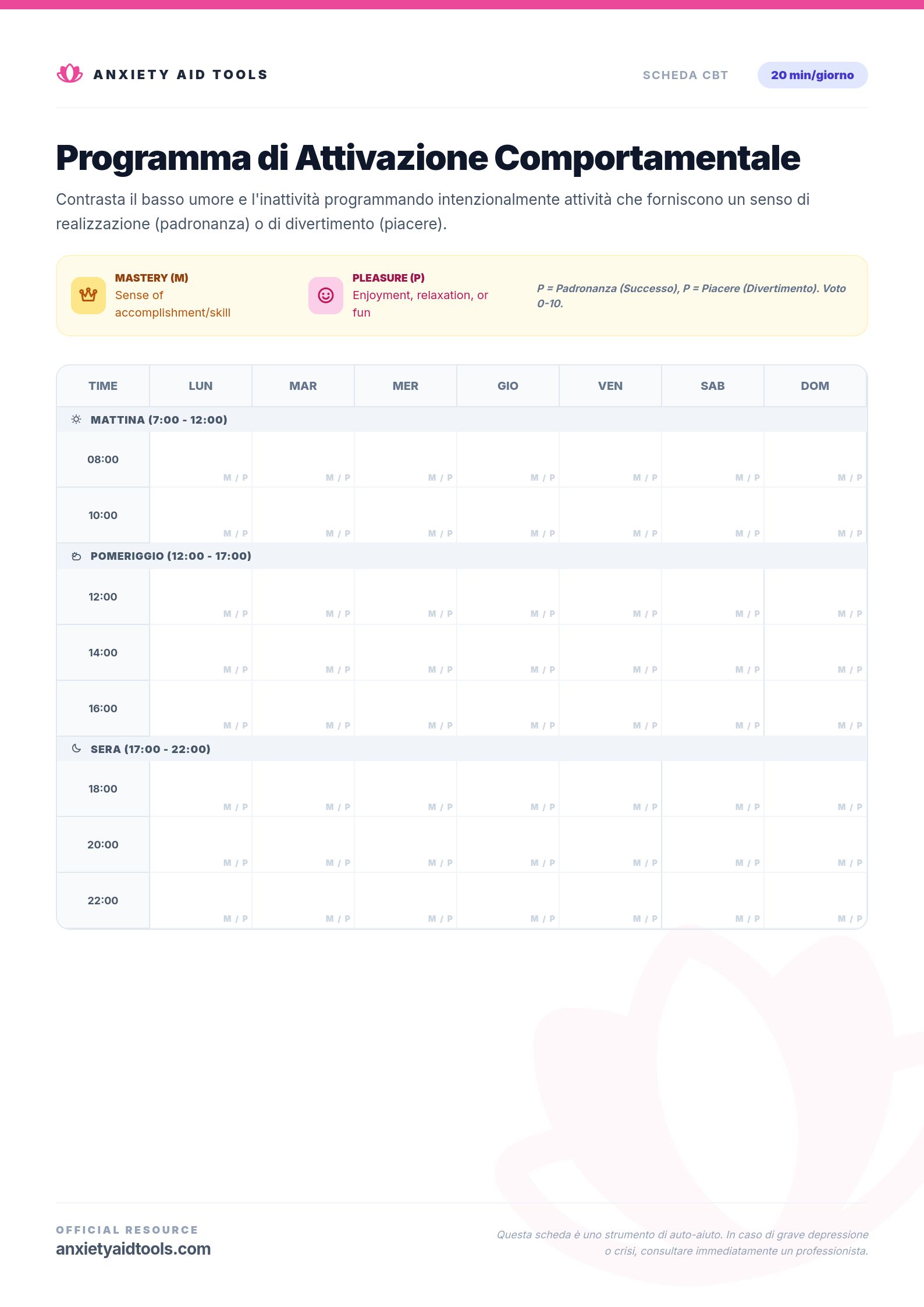 Programma di Attivazione Comportamentale
