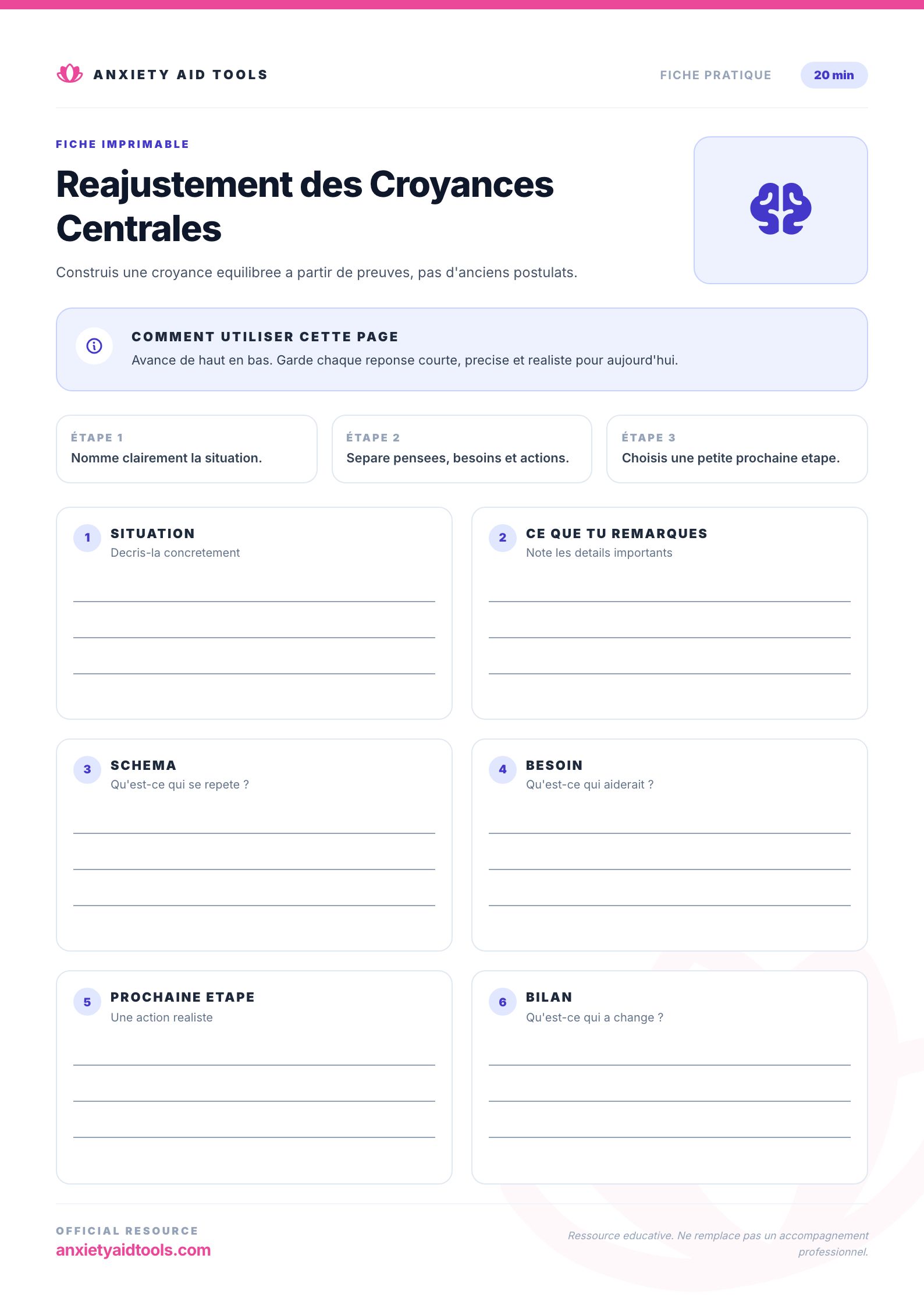 Reajustement des Croyances Centrales