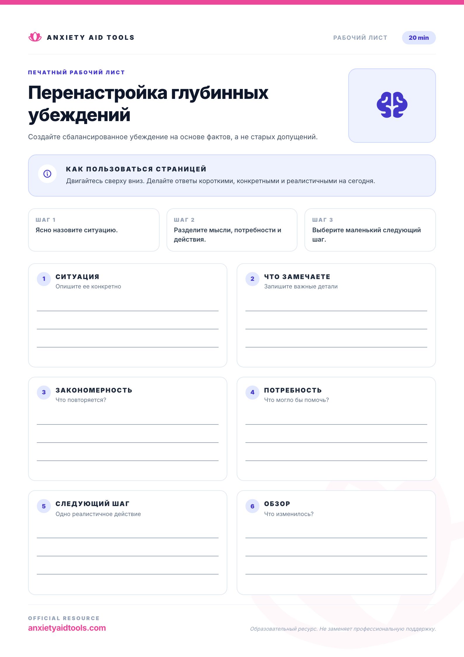 Перенастройка глубинных убеждений