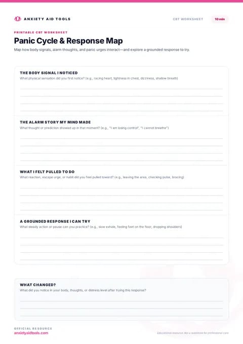 Panic Cycle & Response Map