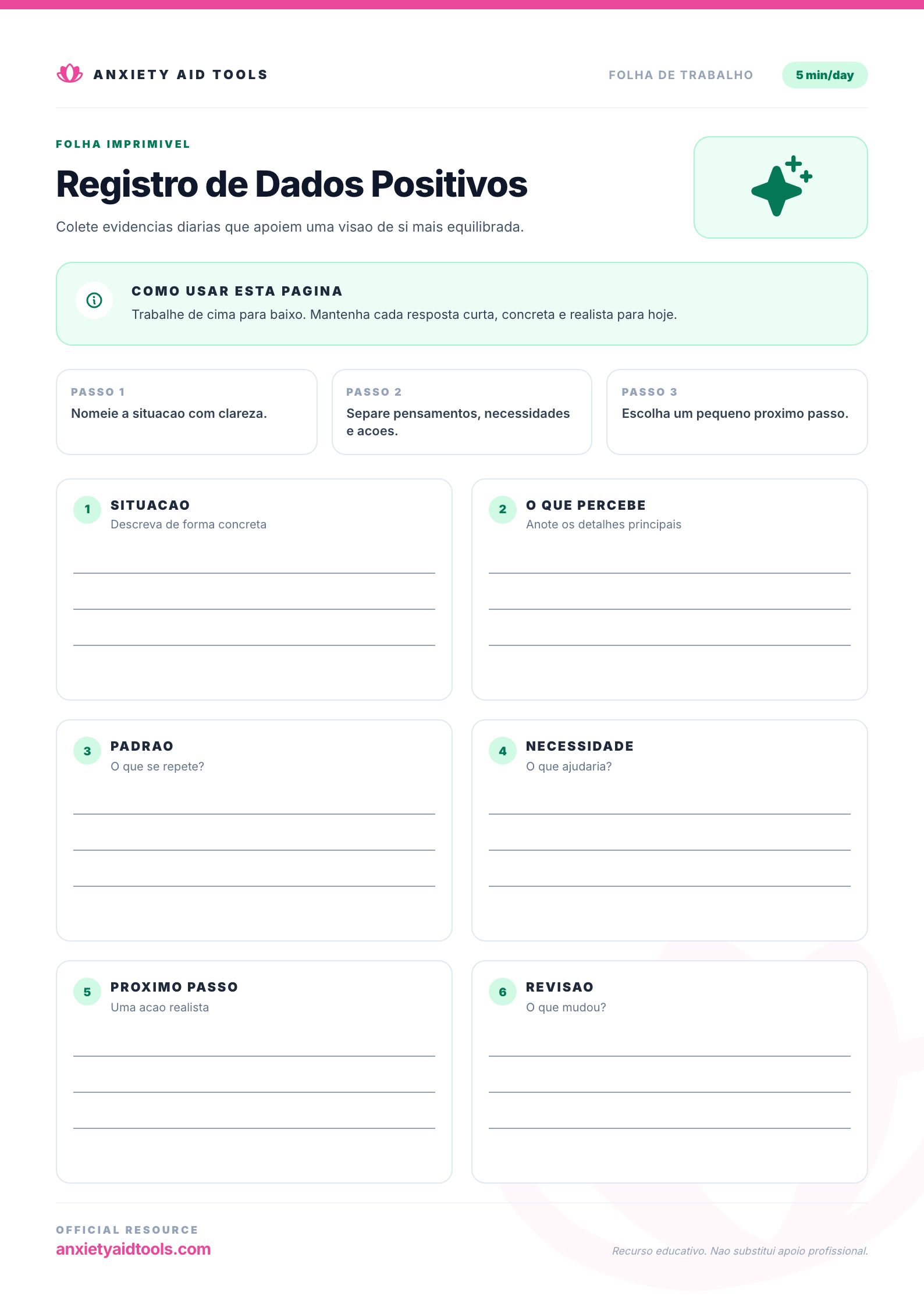 Registro de Dados Positivos