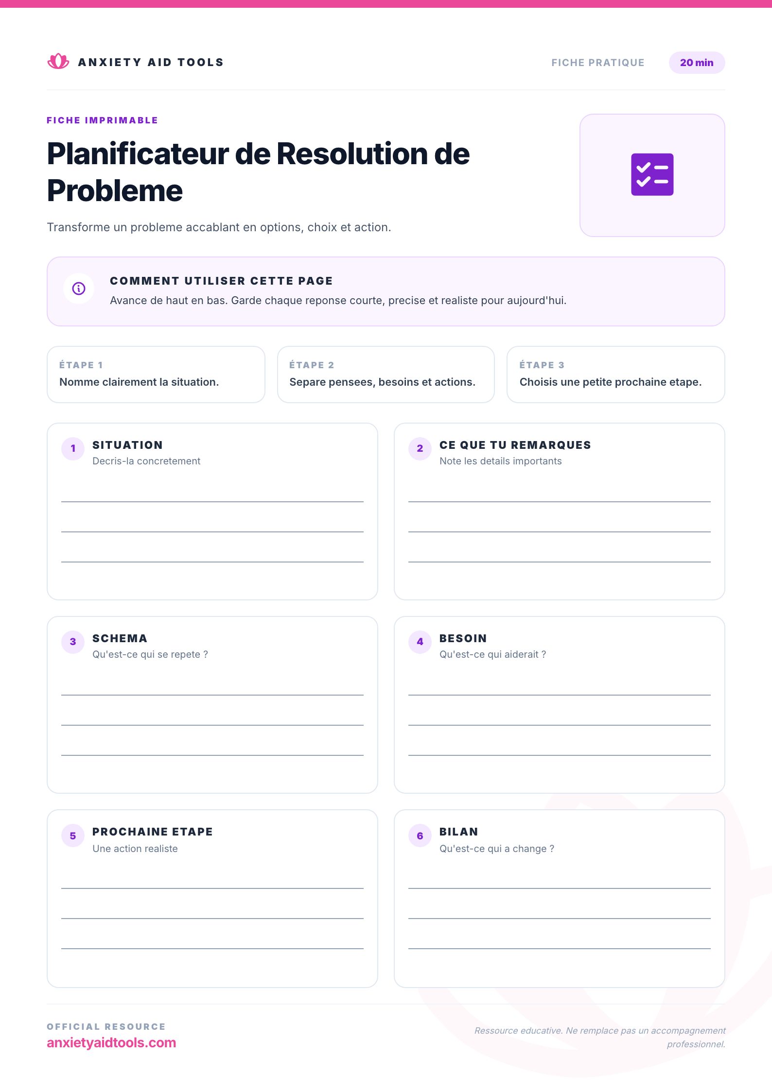 Planificateur de Resolution de Probleme