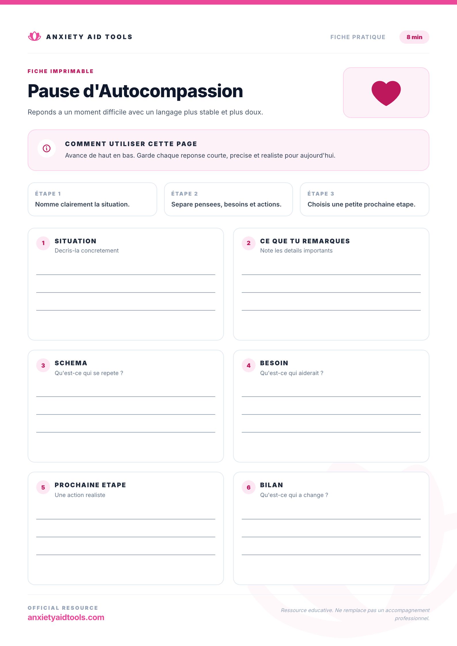 Pause d'Autocompassion