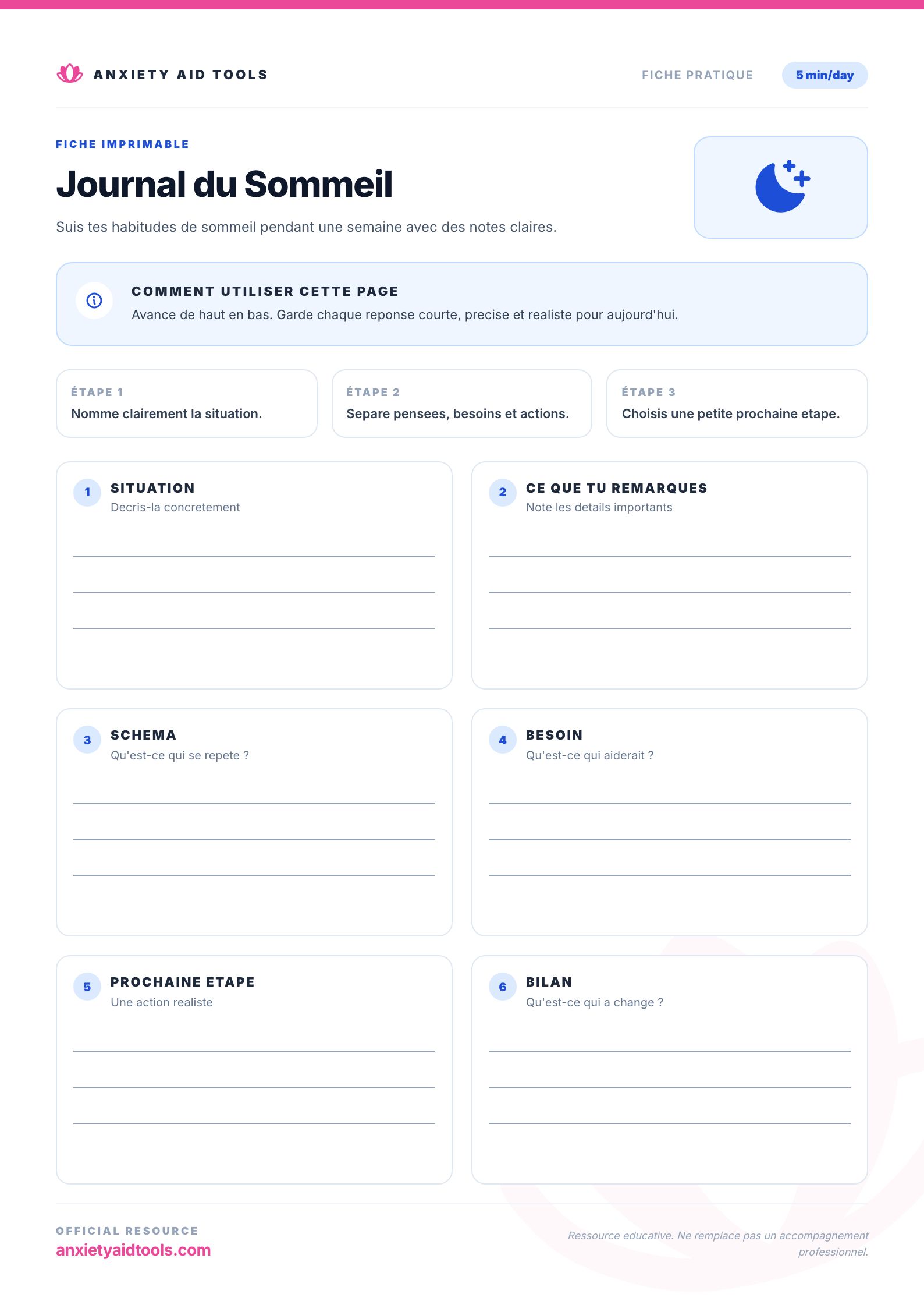 Journal du Sommeil