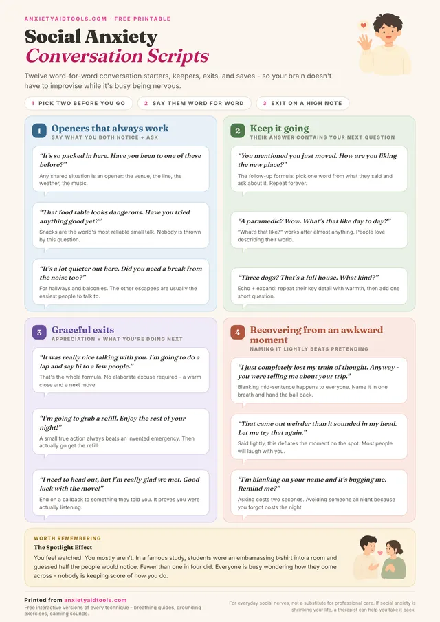 Social Anxiety Scripts